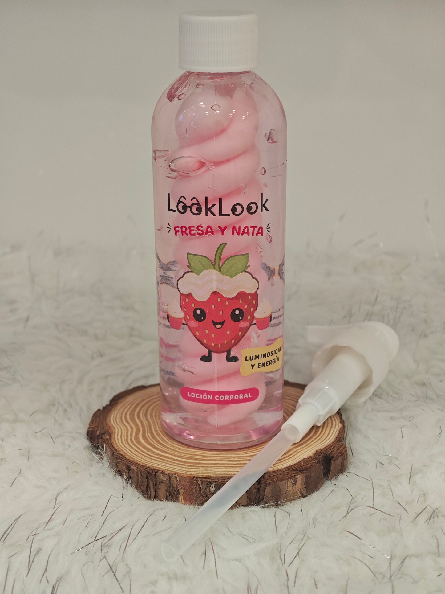 1 Loción corporal fresa y nata